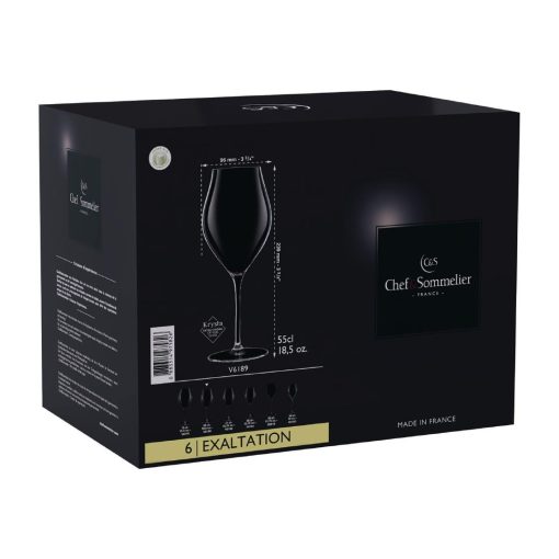 Chef and Sommelier Exaltation Wine Glasses 550ml 12 pack (HZ412)