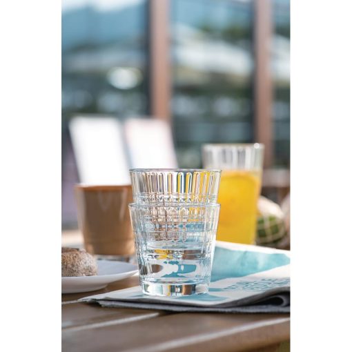 Arcoroc Stack Up Cross Tumblers 260ml 24 pack (HZ416)