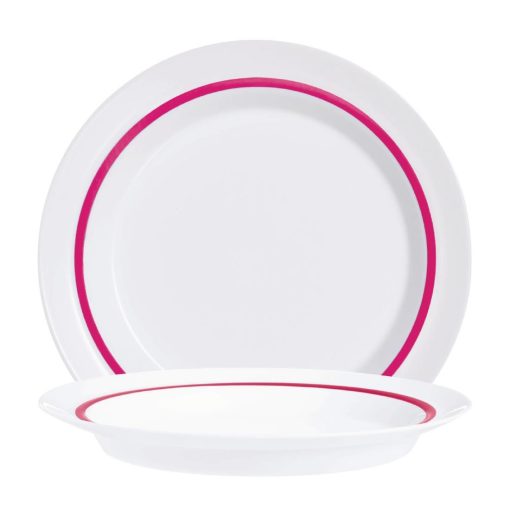 Arcoroc Autonomy Red Plates 230mm 12 pack (HZ443)
