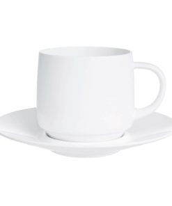 Arcoroc Intensity White Baril Saucers 140mm 24 Pack (HZ451)