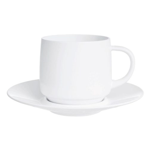 Arcoroc Intensity White Baril Saucers 140mm 24 Pack (HZ451)