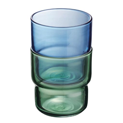 Arcoroc Log Brush Blue Jean Tumblers 220ml 48 Pack (HZ468)