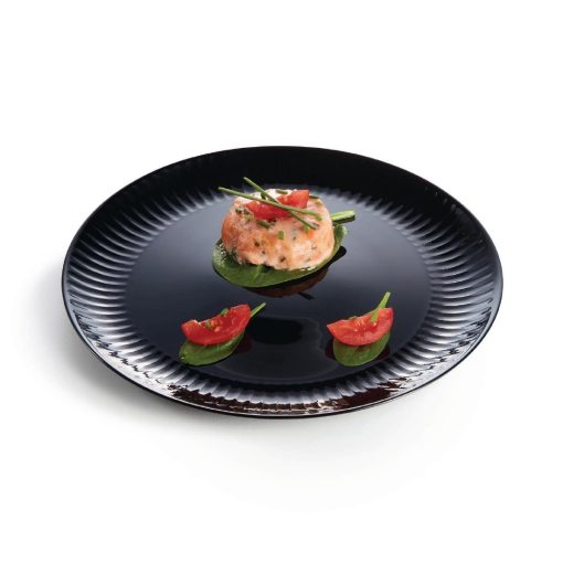 Luminarc Cottage Black Dinner Plates 250mm 24 Pack (HZ474)