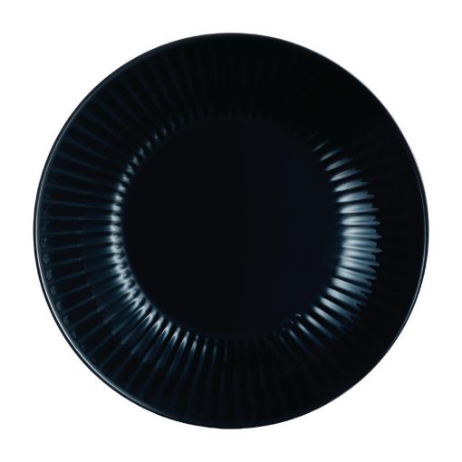 Luminarc Cottage Black Rimless Pasta-Soup Bowls 220mm 24 pack (HZ475)