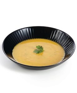 Luminarc Cottage Black Rimless Pasta-Soup Bowls 220mm 24 pack (HZ475)