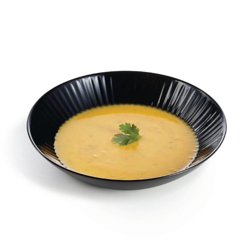 Luminarc Cottage Black Rimless Pasta-Soup Bowls 220mm 24 pack (HZ475)