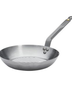 De Buyer Mineral B Round Grill Pan 26cm (HZ607)