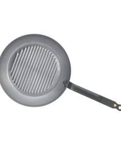De Buyer Mineral B Round Grill Pan 32cm (HZ608)