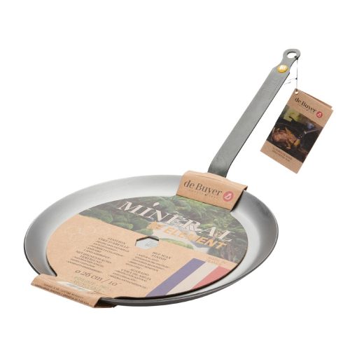 De Buyer Mineral B Steel Round Pancake Pan 26cm (HZ609)