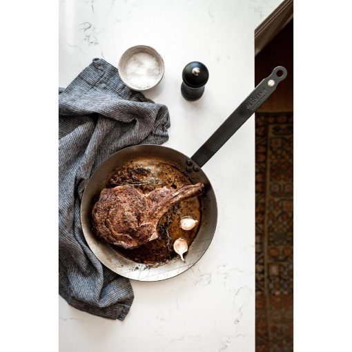 De Buyer Mineral B Steel Steak Frypan 24cm (HZ611)