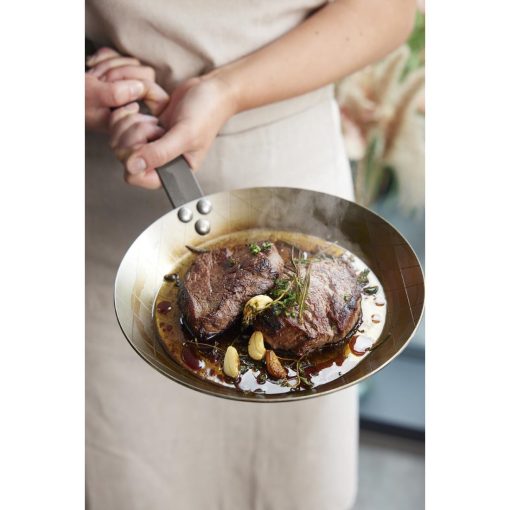 De Buyer Mineral B Steel Steak Frypan 24cm (HZ611)