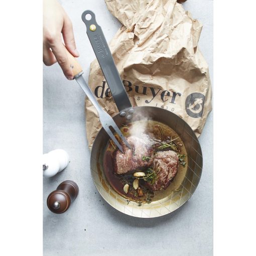 De Buyer Mineral B Steel Steak Frypan 24cm (HZ611)