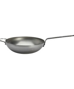 De Buyer Mineral B Rounded Wok with Handle 32cm (HZ614)