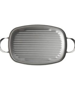 De Buyer Iron Grill with Handles 38x26cm (HZ616)