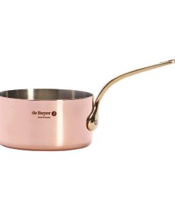 De Buyer Inocuivre Mini Saucepan with Brass Handle 10cm (HZ618)