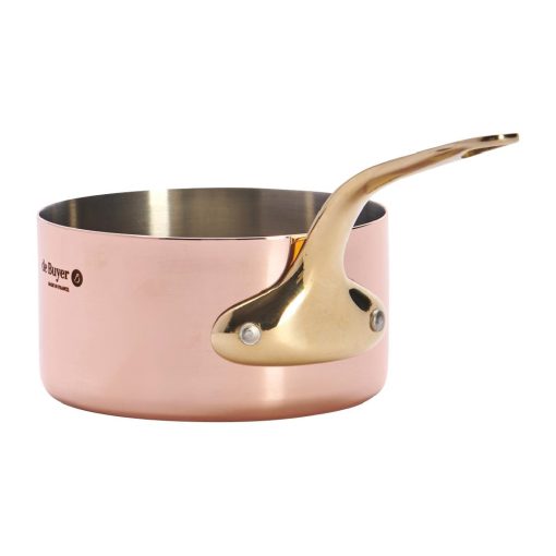 De Buyer Inocuivre Mini Saucepan with Brass Handle 10cm (HZ618)