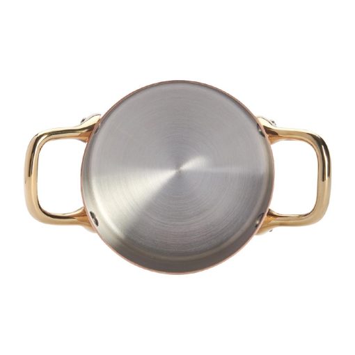 De Buyer Inocuivre Mini Saucepan with Brass Handles 10cm (HZ627)