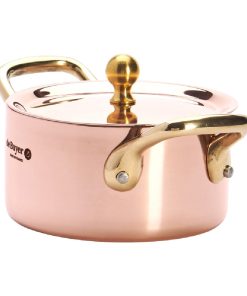 De Buyer Inocuivre Mini Saucepan with Brass Handles 10cm (HZ627)