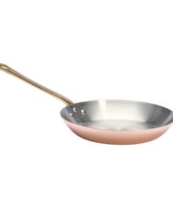 De Buyer Inocuivre Round Frypan with Handle Brass 24 cm (HZ639)