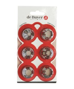De Buyer Tritan Star Nozzles 6 Pack (HZ659)