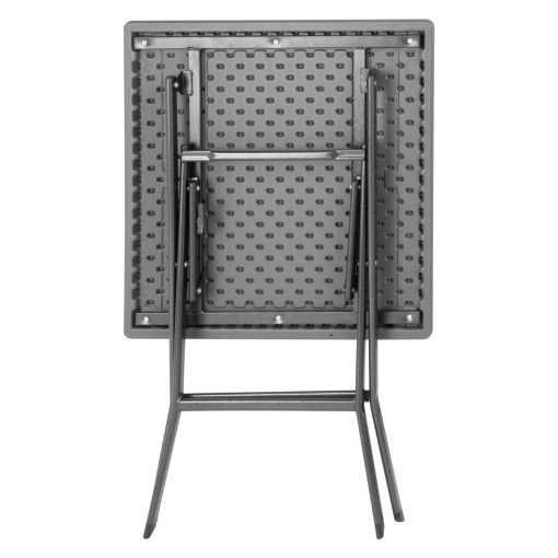 Bolero Square Folding HDPE Table Wood Effect 620mm (HZ890)
