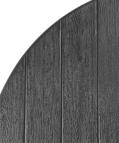 Bolero Folding HDPE Bar Table Wood Effect Black 800mm (HZ892)