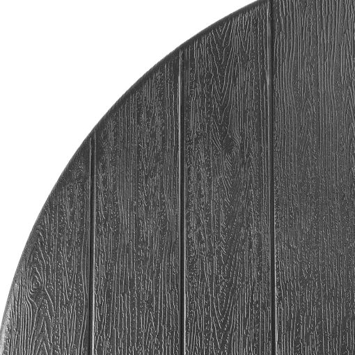 Bolero Folding HDPE Bar Table Wood Effect Black 800mm (HZ892)