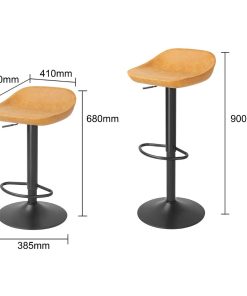 Bolero Enzo Bar Stools Camel 2 Pack (HZ894)