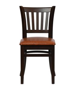 Turin Dining Table with 4 Manhattan Chairs in Dark Walnut with Bison Tan (JA201)