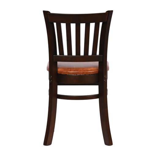 Turin Dining Table with 4 Manhattan Chairs in Dark Walnut with Bison Tan (JA201)