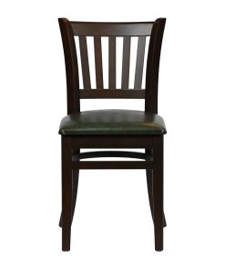 Turin Dining Table with 4 Manhattan Chairs in Dark Walnut with Bison Cedar (JA202)