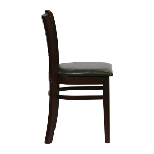 Turin Dining Table with 4 Manhattan Chairs in Dark Walnut with Bison Cedar (JA202)