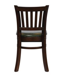 Turin Dining Table with 4 Manhattan Chairs in Dark Walnut with Bison Cedar (JA202)