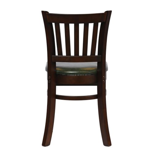 Turin Dining Table with 4 Manhattan Chairs in Dark Walnut with Bison Cedar (JA202)