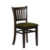 Turin Dining Tables with 4 Manhattan Chairs in Dark Walnut with Shetland Forest (JA204)