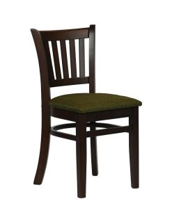 Turin Dining Tables with 4 Manhattan Chairs in Dark Walnut with Shetland Forest (JA204)