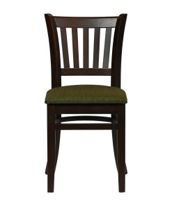 Turin Dining Tables with 4 Manhattan Chairs in Dark Walnut with Shetland Forest (JA204)