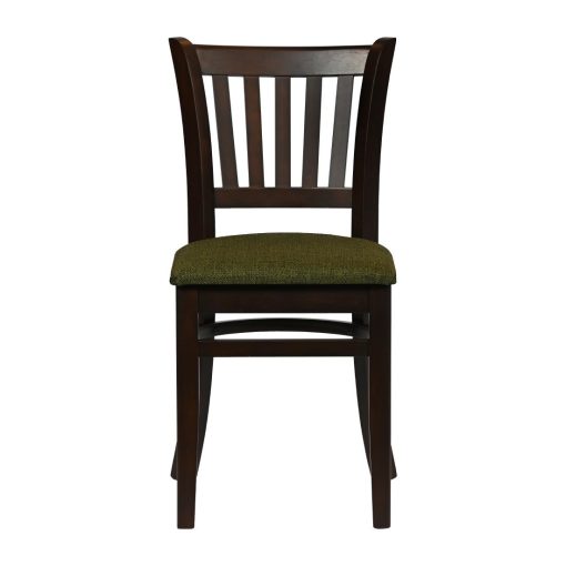 Turin Dining Tables with 4 Manhattan Chairs in Dark Walnut with Shetland Forest (JA204)