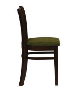 Turin Dining Tables with 4 Manhattan Chairs in Dark Walnut with Shetland Forest (JA204)