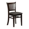Turin Dining Table with 4 Manhattan Chairs in Dark Walnut with Shetland Smoke (JA205)