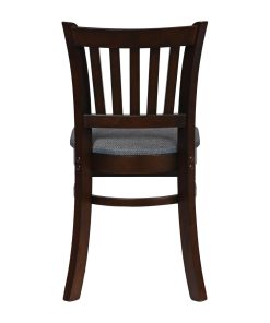 Turin Dining Table with 4 Manhattan Chairs in Dark Walnut with Shetland Smoke (JA205)
