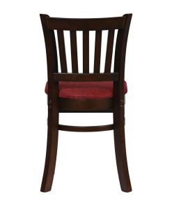 Turin Dining Table with 4 Manhattan Chairs in Dark Walnut with Shetland Scarlett (JA206)