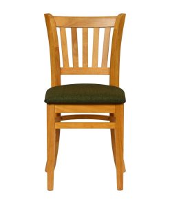 Turin Dining Table with 4 Manhattan Chairs in Soft Oak with Shetland Forest (JA212)