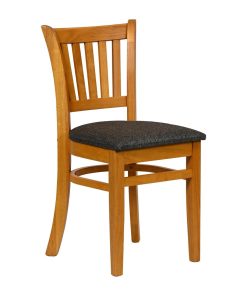 Turin Dining Table with 4 Manhattan Chairs in Soft Oak with Shetland Smoke (JA213)