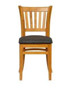 Turin Dining Table with 4 Manhattan Chairs in Soft Oak with Shetland Smoke (JA213)