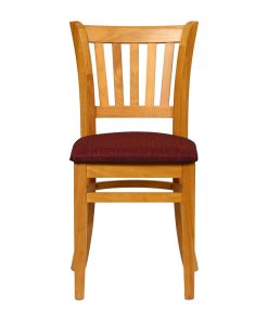 Turin Dining Table with 4 Manhattan Dining Chairs Soft Oak with Shetland Scarlett (JA214)