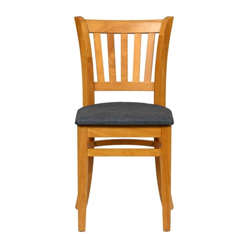 Turin Dining Table with 4 Manhattan Chairs in Soft Oak with Shetland Sea (JA215)