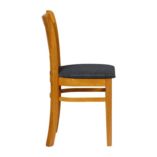 Turin Dining Table with 4 Manhattan Chairs in Soft Oak with Shetland Sea (JA215)