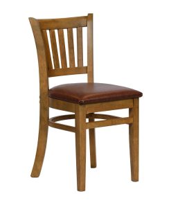 Turin Dining Table with 4 Manhattan Chairs in Weathered Oak with Bison Espresso (JA216)