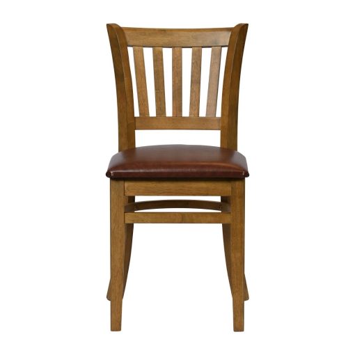 Turin Dining Table with 4 Manhattan Chairs in Weathered Oak with Bison Espresso (JA216)